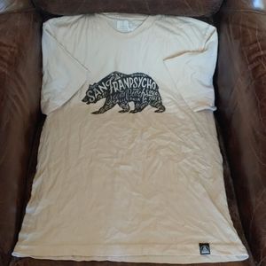 Cali Bear Cream & Black short-sleeved Tee